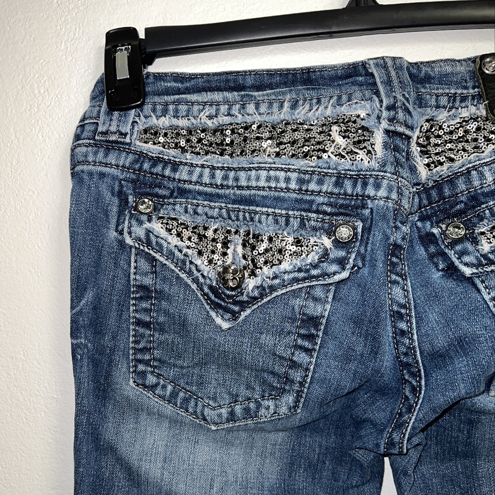Miss Me Denim Bermuda Shorts Size 28 - Picture 7 of 13